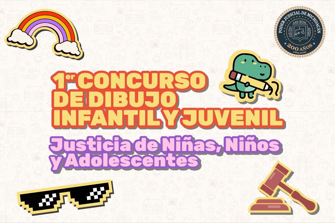 Invita Poder Judicial de Michoacán a participar en su concurso de dibujo