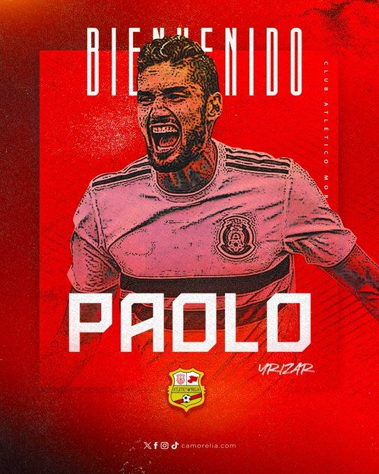 Paolo Yrizar llega como nuevo fichaje al Atlético Morelia