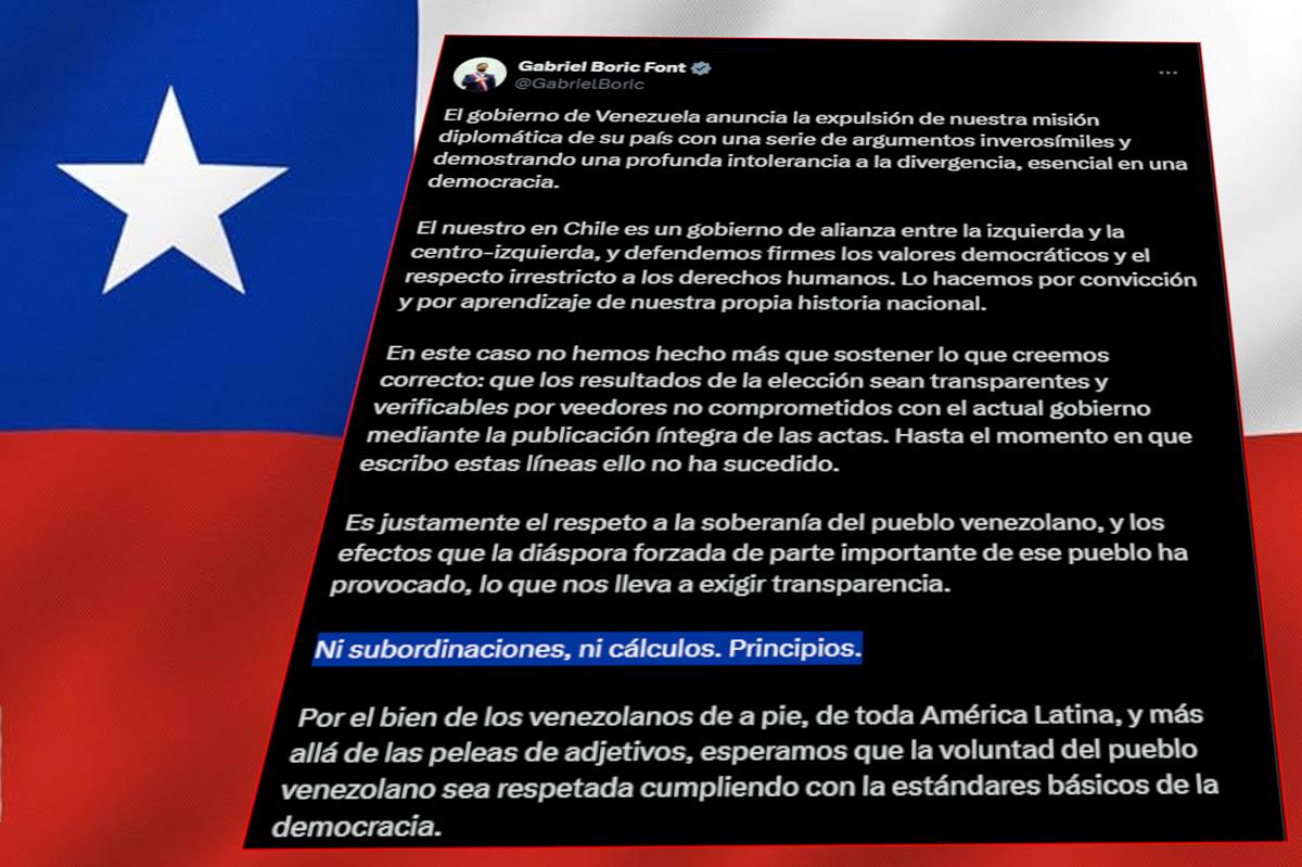 Régimen de Maduro arremete contra Gabriel Boric se eleva tensión diplomática