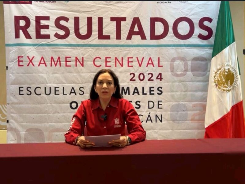 Resultados del examen Normal de Michoacán