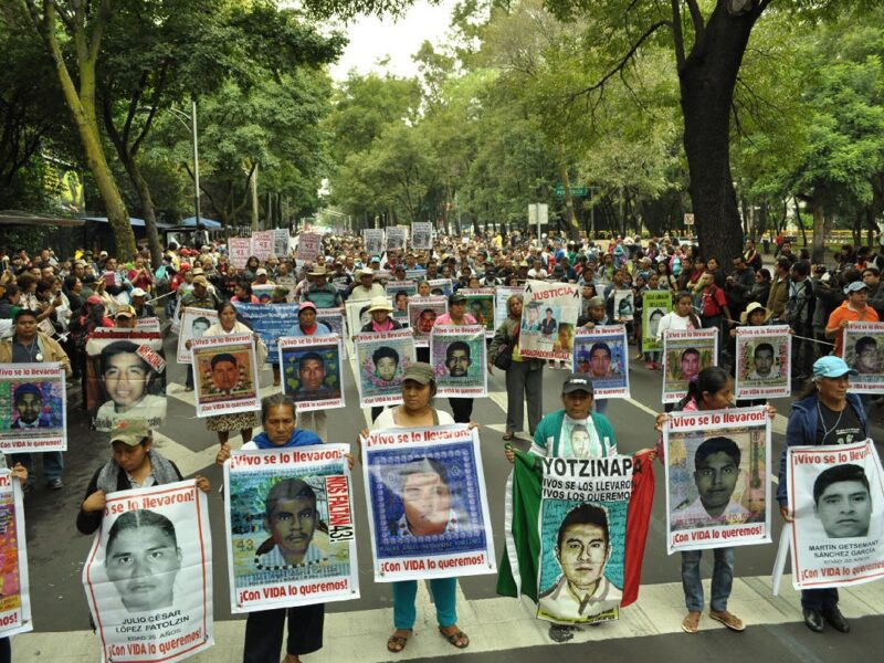 se realizan protestas por liberacion de militar del caso Ayotzinapa