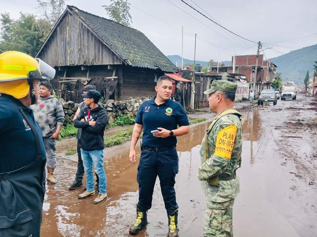 Tromba impacta San Lorenzo en Uruapan