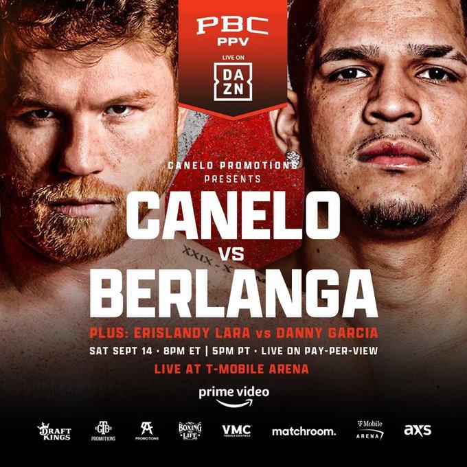 Ya hay pelea del Canelo vs Berlanga - cartél