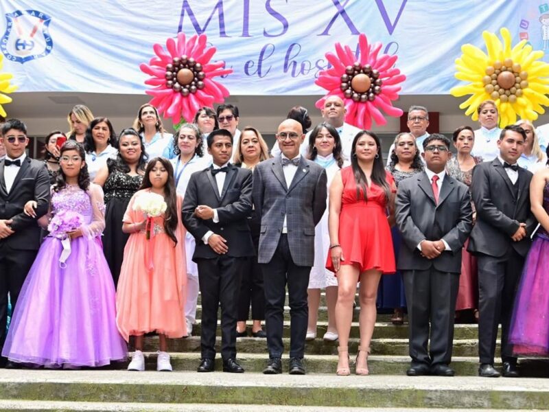 celebración de quinceañeras en hospital