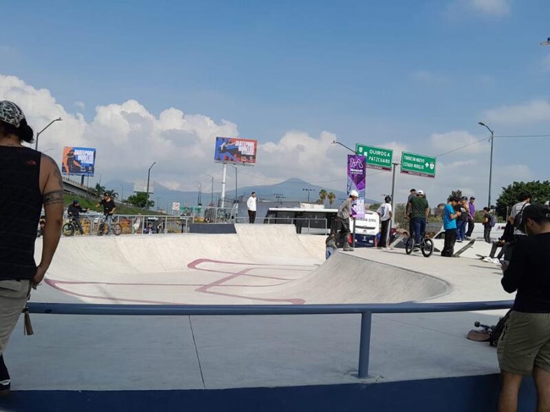 Con un Skatepark Morelos, inauguran obras en bajo Puente de Salida Salamanca