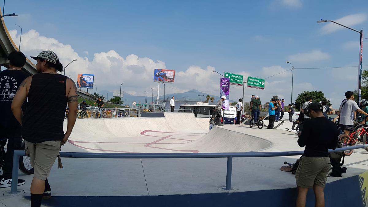 Con un Skatepark Morelos, inauguran obras en bajo Puente de Salida Salamanca