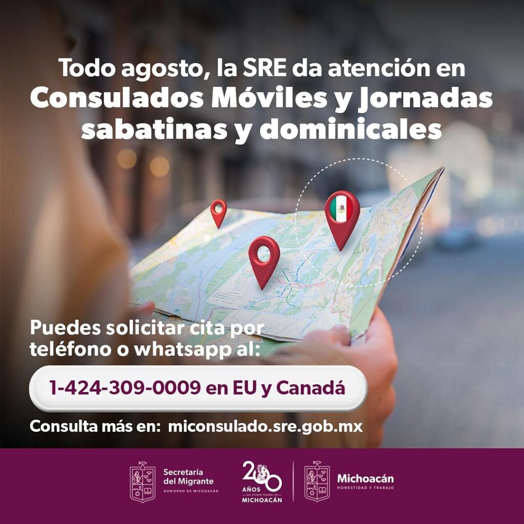 consulados móviles en agosto semigrante - información