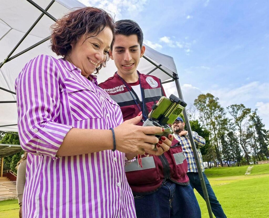 demostración drones agrícolas Morelia - instructores