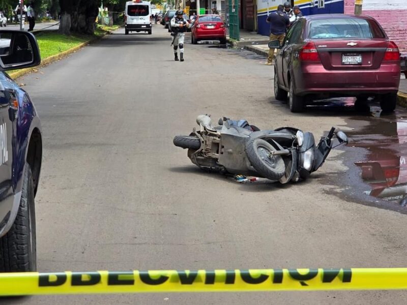 En Zamora, balean a motociclista, la moto tenía reporte de robo