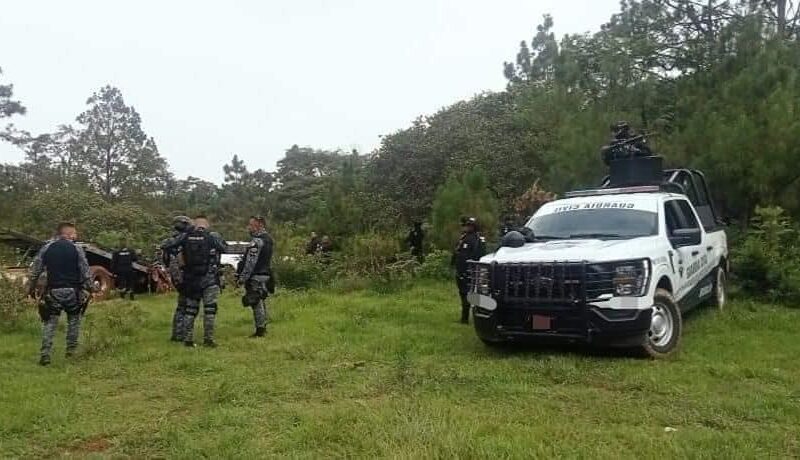 Enfrentamiento entre criminales y GC en Uruapan resulta en 2 vehículos asegurados