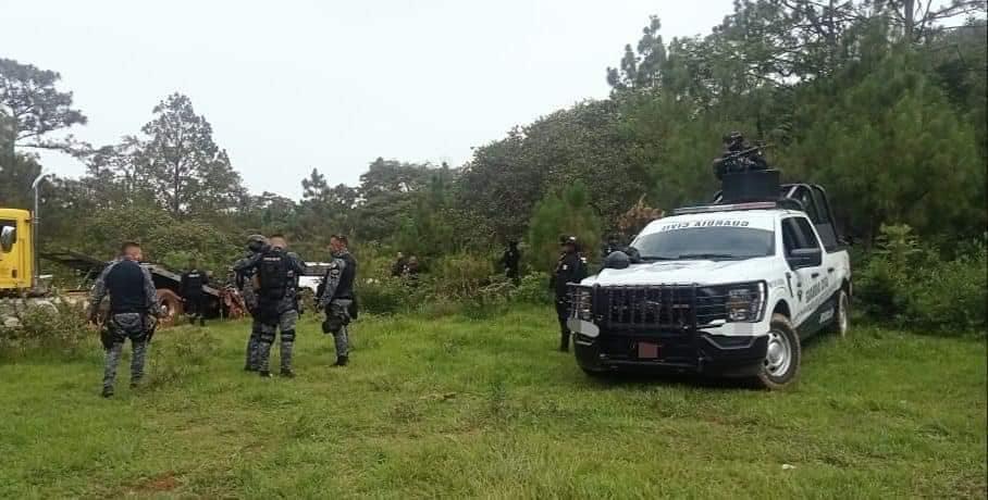 Enfrentamiento entre criminales y GC en Uruapan resulta en 2 vehículos asegurados