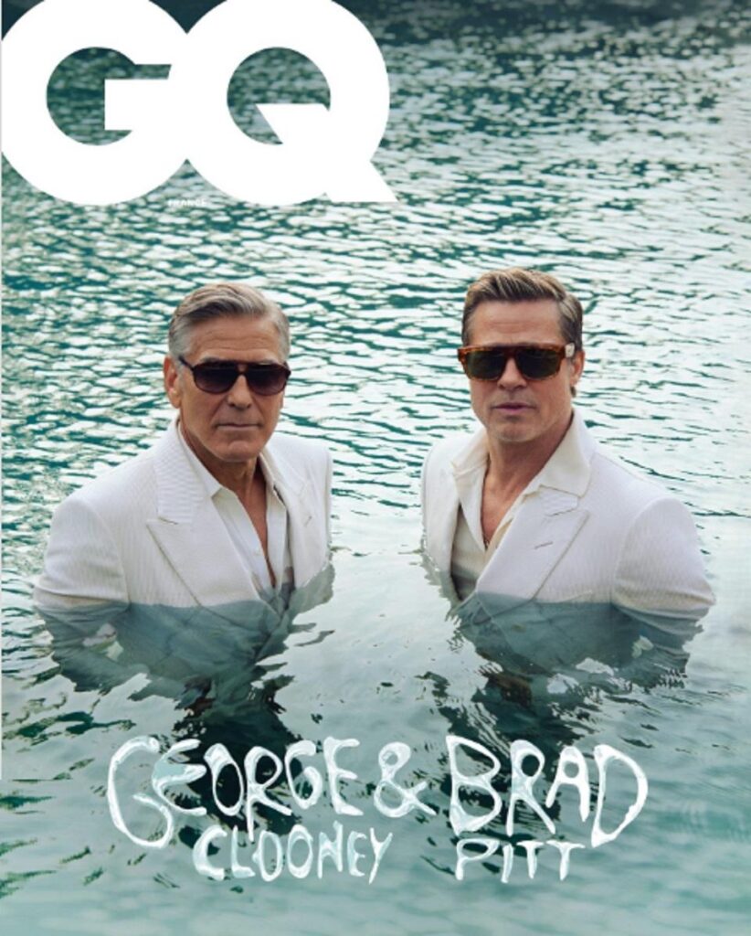 George Clooney y Brad Pitt juntos en la portada