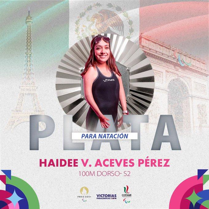 Haideé Aceves logra medalla en Paralímpicos de París 2024 para México