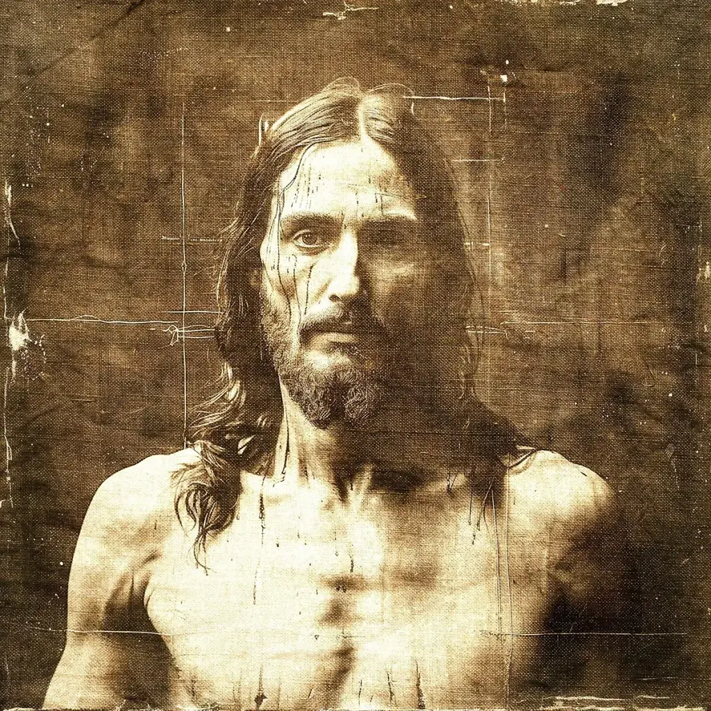 Imagen del rostro de Jesús a partir del Sudario de Turín