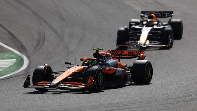 Lando Norris doblega a Verstappen y ‘Checo’ Pérez termina en sexto en el GP de Países Bajos