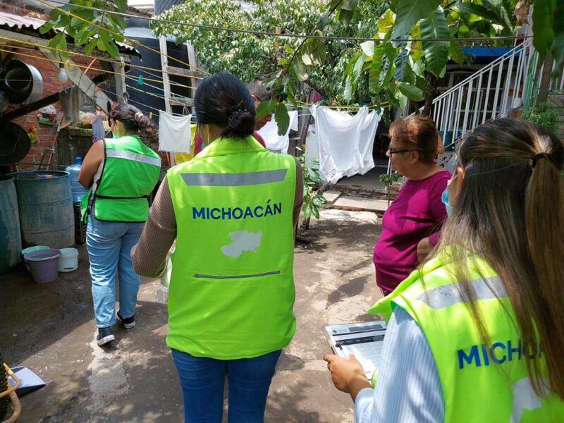 Mantiene SSM vigilancia sanitaria en colonia Carlos Salazar de Morelia