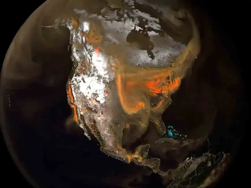 NASA capta imágenes emisiones de CO2