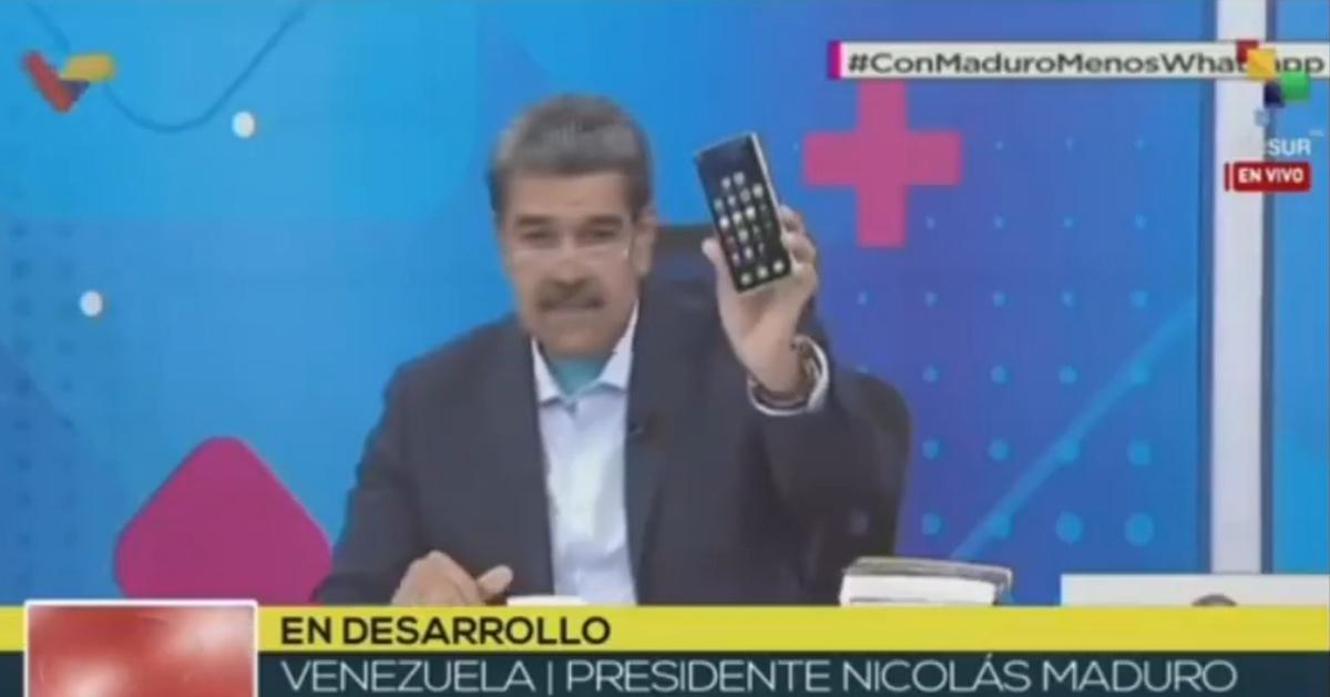 nicolás maduro contra whatsapp prohibición