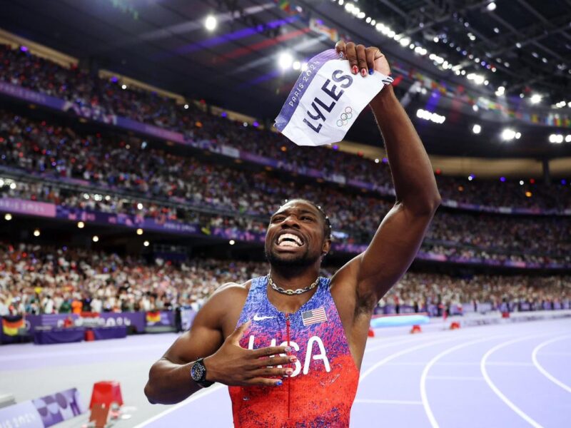 Noah Lyles gana los 100 metros