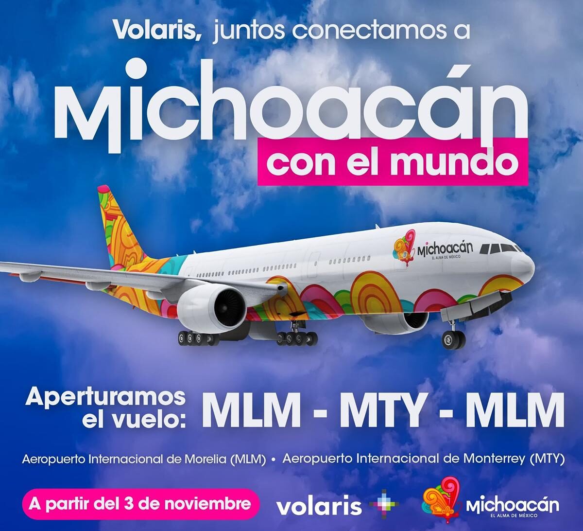 nueva ruta Volaris Morelia Monterrey