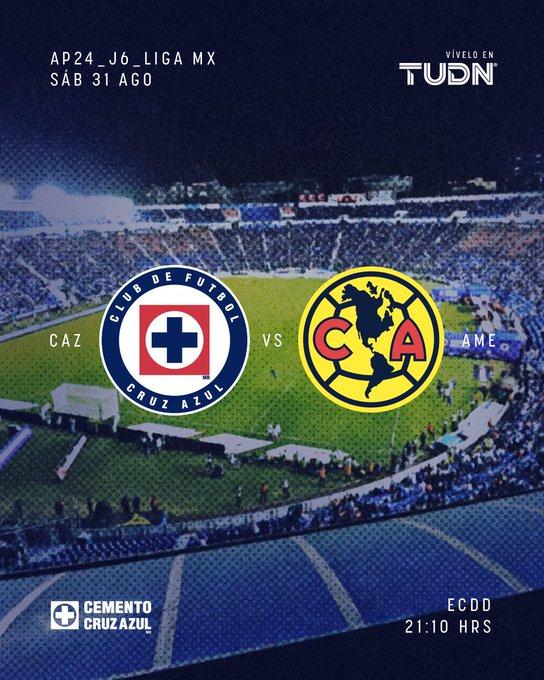 partidos de la Liga MX para hoy Cruz azul-América