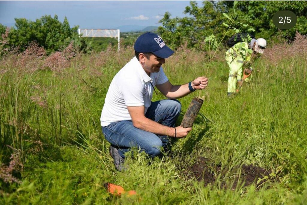 reforestación de área natural protejida en La Piedad