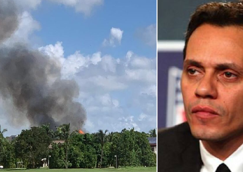 Reportan incendio en mansión de Marc Anthony ubicada en República Dominicana