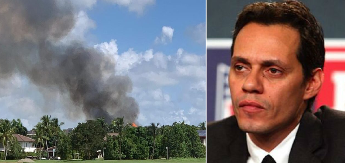 Reportan incendio en mansión de Marc Anthony ubicada en República Dominicana