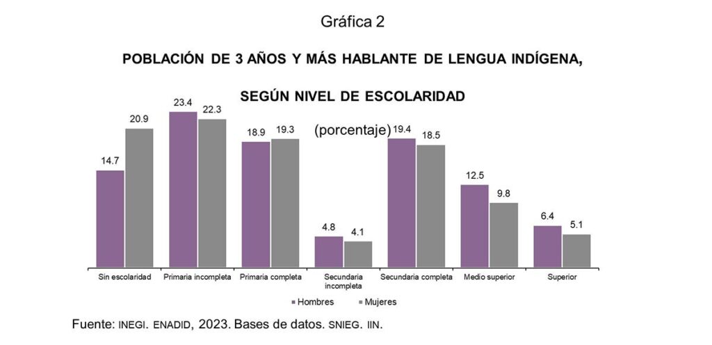 Revelan nivel de escolaridad de los pueblos originarios