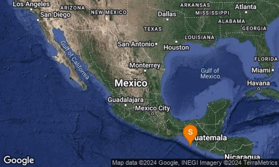 Sismo magnitud 6.3 en chiapas