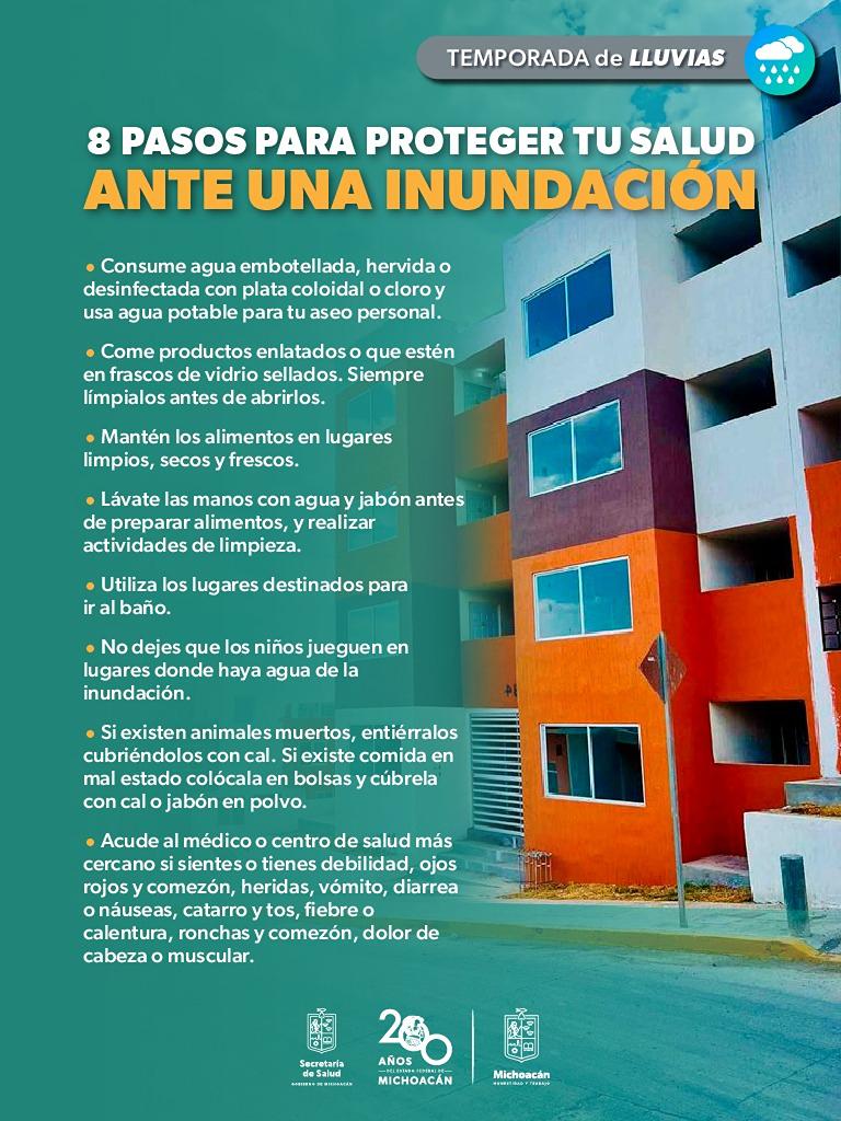 SSM emite recomendaciones para prevenir inundaciones