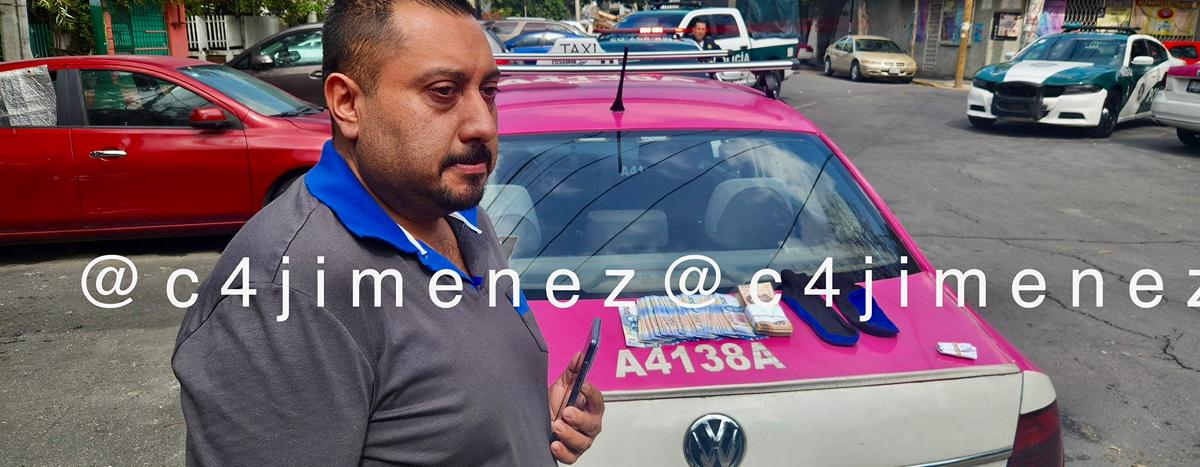 Taxista encuentra 100 mil pesos en su unidad y busca al propietario del dinero