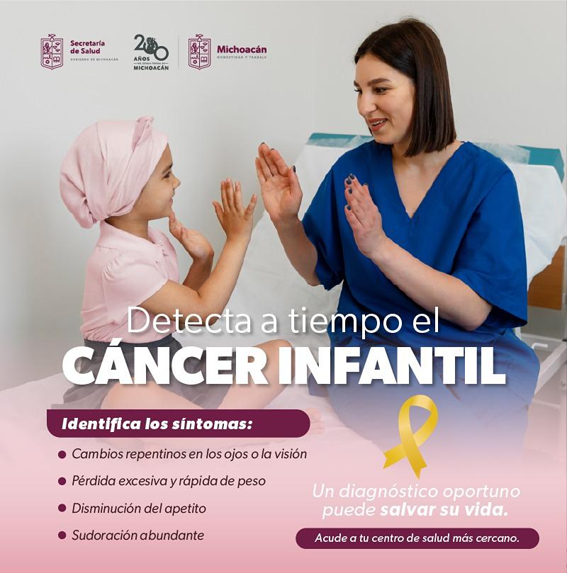 tratamiento del cáncer infantil en Michoacán - síntomas