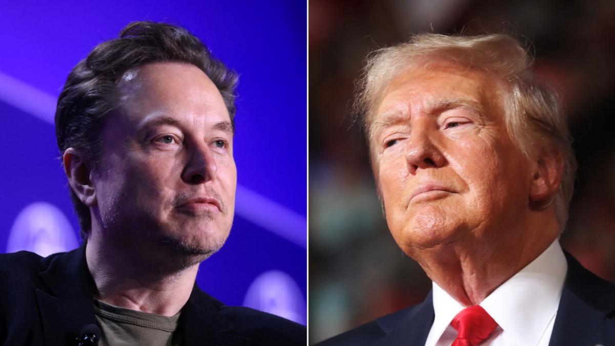 Trump y Musk entrevista poco amigable