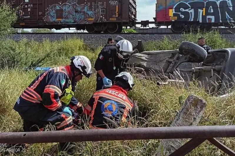 Un accidente ferroviario en Querétaro