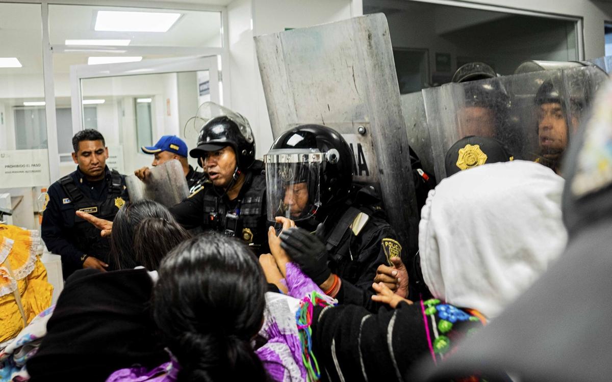 agresión a activistas Xochimilco policías