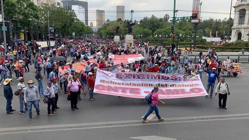 CNTE espera reunión con AMLO y Sheinbaum