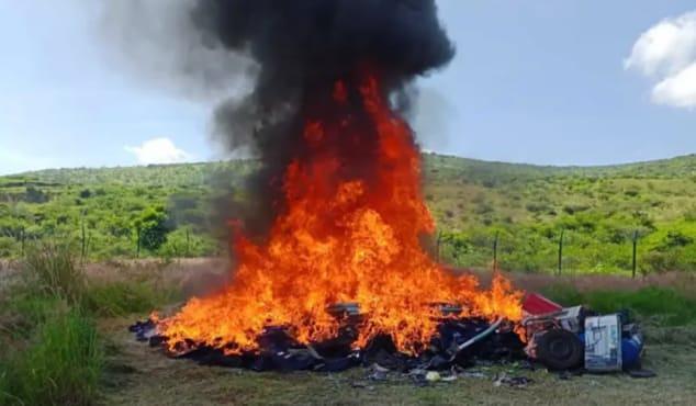 destrucción de de narcóticos en Michoacán