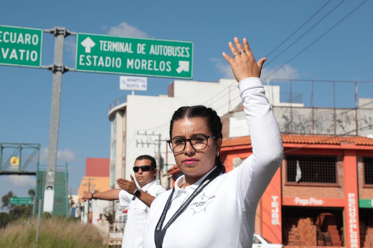 dispositivo vial estadio Morelos informe