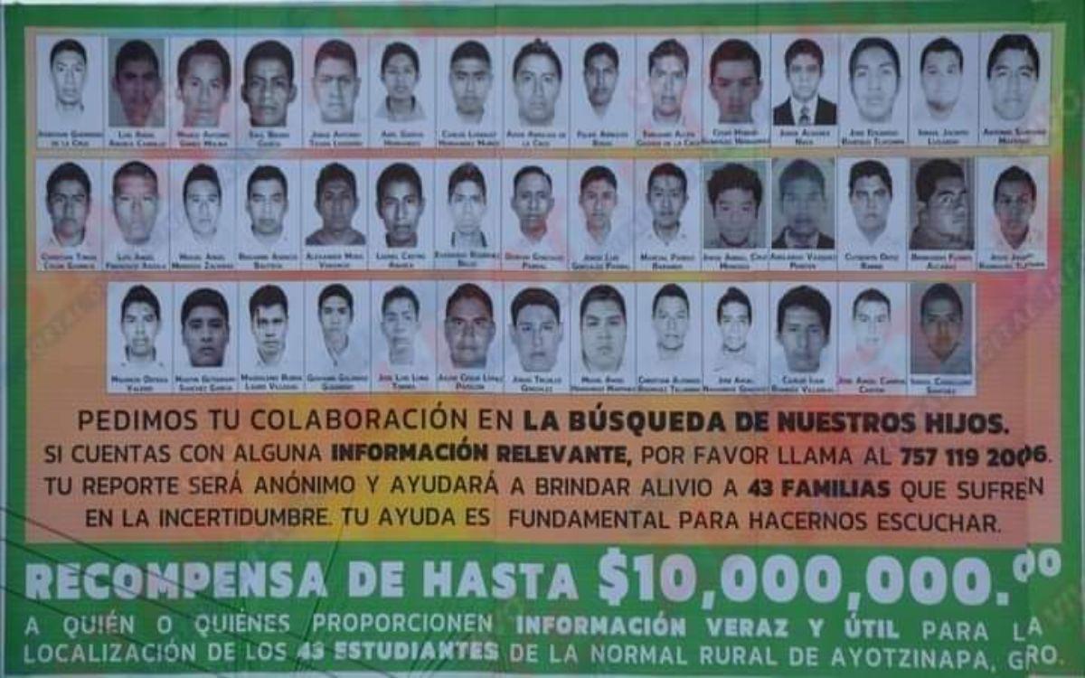 Inician campaña 'Rompe el Silencio' con recompensa de 10 mdp por los 43 de Ayotzinapa