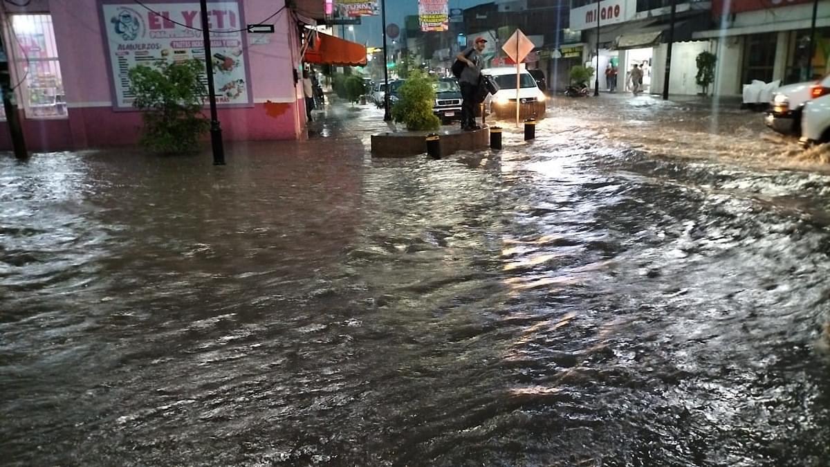 Inundaciones en Apatzingán por trombaes en Apatzingán por tromba