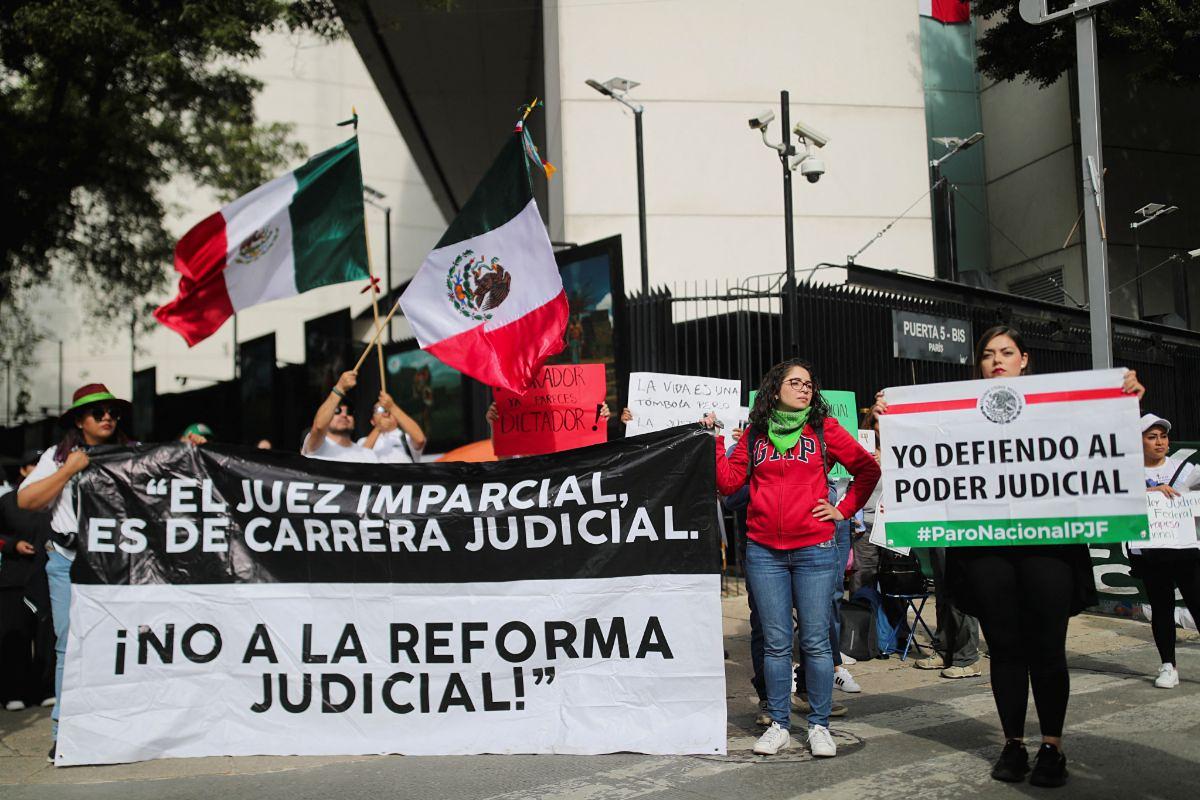 Jueces trasladan su protesta contra reforma judicial al Senado