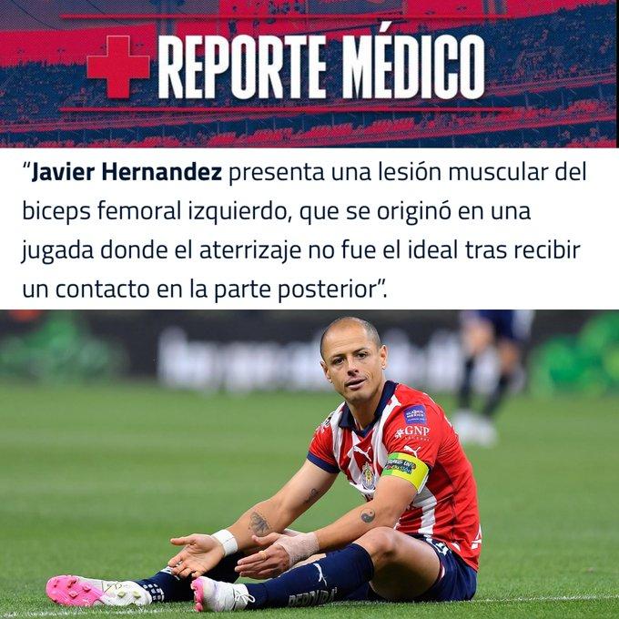 lesionado el jugador Javier ‘Chicharito’ Hernández