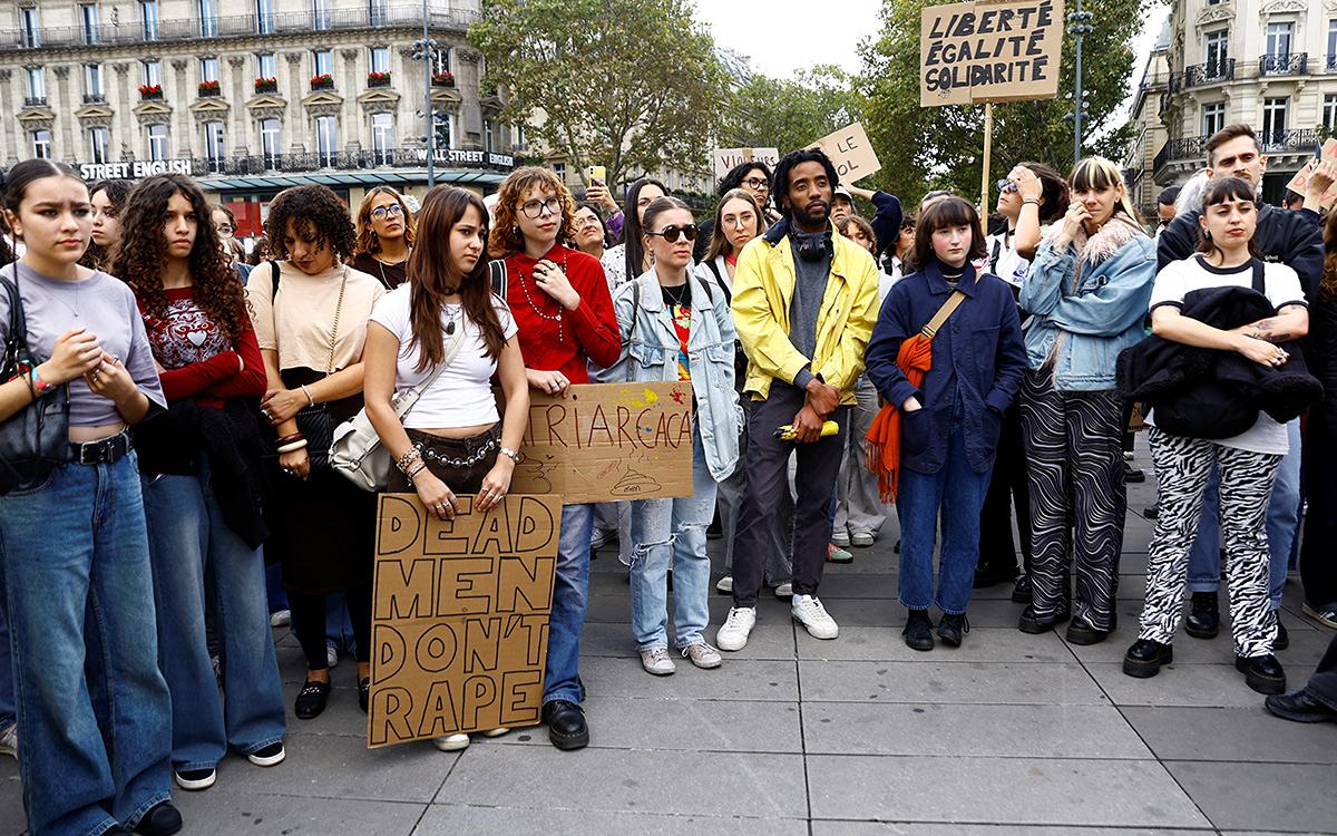 protesta contra violación en París