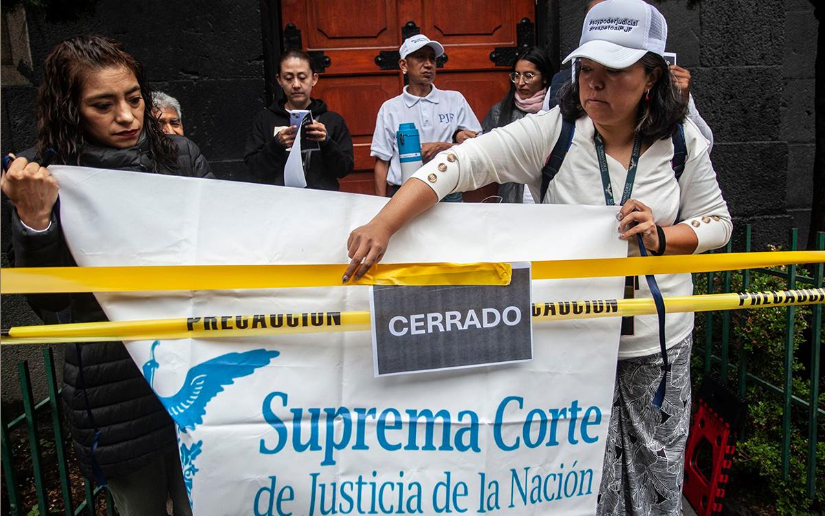 SCJN levanta paro en protesta de la reforma judicial