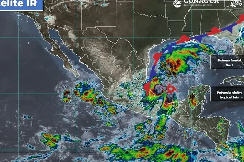 Se forma la tormenta tropical 'Francine' frente a costas de México