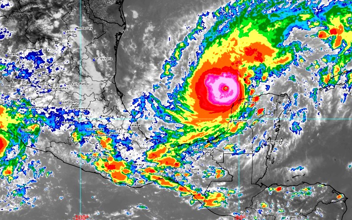 alerta roja huracán Milton Yucatán