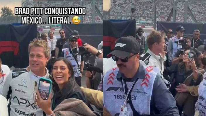 Brad Pitt beso F1 GP México