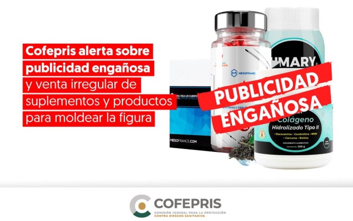 Cofepris alerta por venta irregular de productos que prometen adelgazar