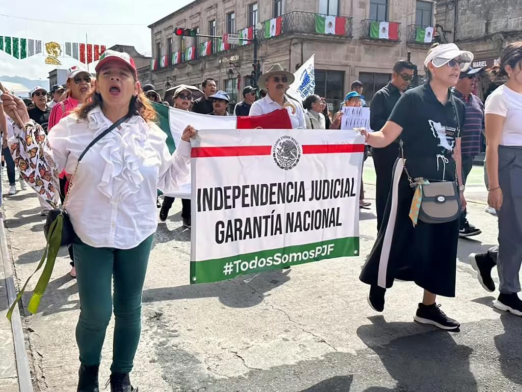 Este lunes habrá marcha contra reforma del Poder Judicial en Morelia